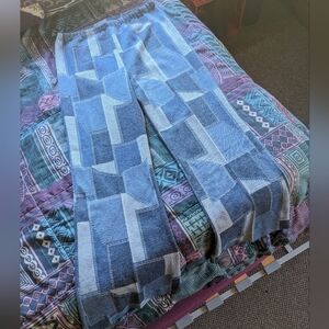 1970 polyester denim pants